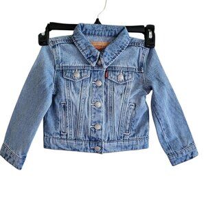Levis Denim Jean Jacket Kids 2T Button Up Long Sleeve Western NWT
